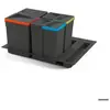Emuca Ensemble De Conteneurs Avec Base De Recyclage Pour Tiroir De Cuisine