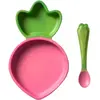 Set repas bébé assiette et cuillère Ramona le radis