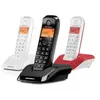 Motorola S1203 - Téléphone sans fil avec ID d'appelant - DECT\GAP - (conférence) à trois capacité d'appel - noir, blanc, blanc/cerise + 2 combinés supplémentaires