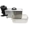 Bastilipo - FE-2000-3L, friteuse électrique, 2000 W, Iniox, cuve émail...