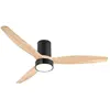 Primematik - Ventilateur de plafond à pales claires et couleur bois av...