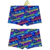 Turbo Slip De Bain Boxer Aquabiking Letters