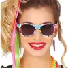 Lunettes de soleil colorées années 80 adulte - Multicolore