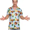 Fiestas Guirca - Hawaii Aloha Shirt Ananas Blauw - L