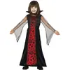 Fiestas Guirca Vampieren Halloween verkleedkleding jurk voor meisjes - zwart/rood - polyester 140/152