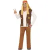 Fiestas Guirca Verkleedpak Hippie Flower Heren Maat L 4-delig