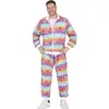 Fiestas Guirca - Trainingspak 90's Rainbow Star maat M (48-50)