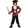 Fiestas Guirca - Kostuum Red Pirate (7-9 jaar)