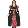 Fiestas Guirca Jurk Middeleeuwen Meisjes Rood/zwart Mt 7-9