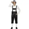 Fiestas Guirca - Lederhose Tyrolean Zwart/ wit maat L (52-54)