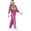 Fiestas Guirca - 80-er jaren trainingspak vrouw magenta (mt M)