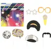 Fiestas Guirca - Photoprops set Disco met achterwand (9 stuks)