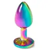 SECRETPLAY TOYS | Secret Play - Metal Butt Plug Rainbow Small Size 7 C...