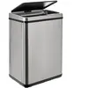 WELL HOME MOBILIARIO & DECORACIÓN Poubelle intelligente sans pieds avec ouverture automatique ou contact manuel, 40 l, hauteur : 55,5 (x35,5 x 26), gris.