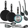 Wellhome Ensemble De Poêles 16/20/24 Cm 3 Pièces