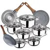 San Ignacio Ensemble De Casseroles Et Poêles Cassel 20/24/28 Cm Pk3847...