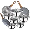 San Ignacio Batterie De Cuisine Cassel 18/22/26 Cm Pk3850 12 Pièces Av...