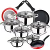 San Ignacio Ensemble De Casseroles Et Poêles Cassel 16/20/24 Cm Pk3887...