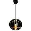 WELLHOME Lampe de toit de 60 cm. Noir, type e 27 max 45 - 60 W
