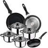 San Ignacio Ensemble De Casseroles Et Poêles Sip 16/20/24 Pk1151 8 Pièces