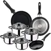 San Ignacio Ensemble De Casseroles Et Poêles Pk1415 8 Pièces