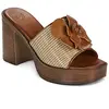 Mules Exé Shoes 595 CECILIA-RAFFIA-BEIGE-TAN femme