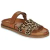 Slippers Exé Shoes 967-KIMOLOS-LEOPARD-TAN Brown