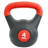 Kettlebell Softee Pvc 4kg - rouge/noir - 4 kg