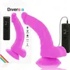 Diversa DIVERSIA | Diversia Flexible Vibrating Dildo 21.5 Cm - Purple | Dildo | Sex Toy for Woman | Big Dildo | Sex Toy for Couples