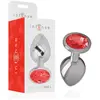 INTENSE ANAL TOYS | Intense - Anal Plug Metal Red Size L