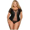 SUBBLIME TEDDIES | Subblime Queen Plus Fetish Short Sleeve Teddy