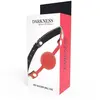 DARKNESS BALL SILICONE GAG RED