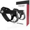 DARKNESS SENSATIONS | Darkness Leather C/b Strap H-piece Divide