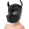 NO NAME DARKNESS NEOPRENE DOG HOOD WITH REMOVABLE MUZZLE L