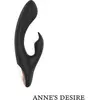 ANNE`S DESIRE VIBRATEURS RABBIT POUR VOUS CLITORIS ET COUPLES AVEC TÉLÉCOMMANDE OR NOIR, VIBRATOR G POINT TÉLÉGÉ