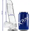Xray Clear Cock With Balls - Dildo met Ballen - met Zuignap - Transpar...