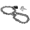 MÉTAL HARD ESPOSES AVEC CHAINE EN ACIER INOX.METAL HARD STEEL CHA