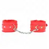 Kink - Premium Fur Lined Wrist Restraints Red With Red Belt Adjustable...