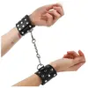 Kink - Wrist Restraints With Snap Fasten Full Of Rivets Black Adjustab...