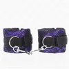 Kink - Short Velvet Lace Wrist Restraints And Nylon Bind Purple / Blac...