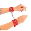 Kink - Wristbands With Double Line Of Adjustable Studs Red