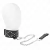 KINK - HALSKETTING 65 CM MET RIEM MET ZILVEREN STUDS MODEL 3 VERSTELBA...