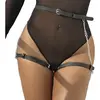 Subblime - Leather Belt Harnas Black One Size