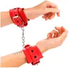 Kink - Red Wrist Restraints With Black Heart Inlay Adjustable 21-28 Cm...
