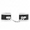 Kink - Black Wrist Restraints With White Decorate Lace Adjsutable 20-2...