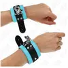Kink - Premium Lockable Wrist Restraints Black / Blue Adjustable 21-28...