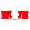 Kink - Furry Lined Wrist Restraints Red Adjustable 17-31 Cm X 7 Cm