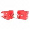 Kink - Fixed Wrist Restraints With Ring And Studs Adjustable Red 17-22...