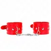 Kink - Shiny Hand Cuffs Red Adjustable 23-33 Cm