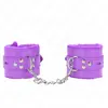 Kink - Fur Lined Wrist Restraints With Square Holes Purple And Purple ...